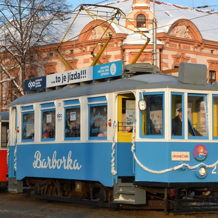 Adventní jízdy ostravskou tramvají Barborka