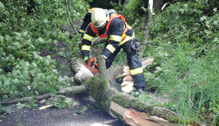 Východní Čechy provětrává silný vítr. V terénu jsou hasiči
