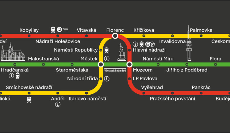 V metru můžete od začátku listopadu vidět nové "jezevčíky". Dopravní podnik testuje nový informační systém