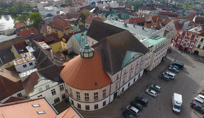 Soutěž najde novou podobu bývalé pošty v historickém centru Tábora, bude v ní úřad i zasedání zastupitelstva