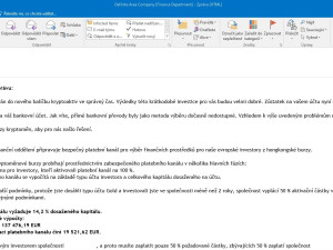 Namísto zhodnocení peněz přišel o úspory. Muž ze severní Moravy poslal falešné makléřce téměř milion a půl