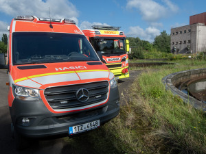 Hasiči zachraňovali bobra z nádrže čističky odpadních vod.