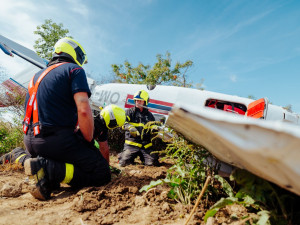 V Bartošovicích na Novojičínsku havarovalo malé letadlo, pilot se lehce zranil