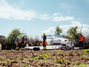V Bartošovicích na Novojičínsku havarovalo malé letadlo, pilot se lehce zranil