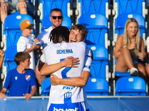 Fotbalisté Baníku zúročili přesilovku s Hradcem. V závěru zápasu vyhráli 1:0