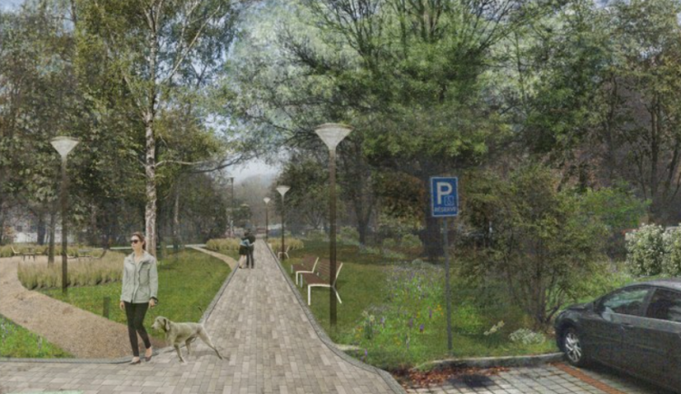 V Porubě začala revitalizace druhého parku u Domu kultury Poklad. Hotovo bude na podzim