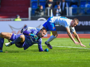 Baník zdolal poslední Budějovice 2:1. Ostravští fotbalisté tak doma zůstávají stoprocentní