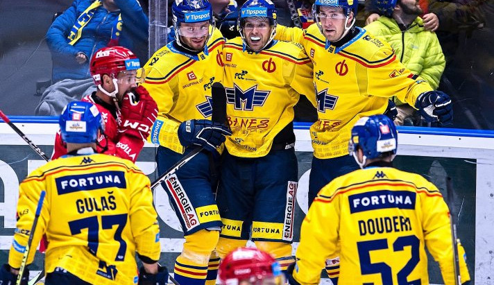 Motor slaví druhé vítězství v řadě, nad obhájcem titulu zvítězil 5:2