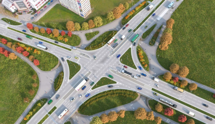 Řidiči si budou muset u hradecké Milety zvykat na nové dopravní pořádky