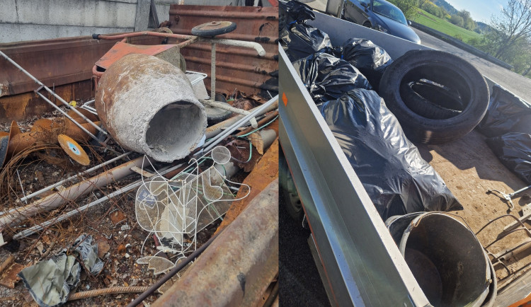 Silniční příkopy jsou plné vyhozených PET naplněných močí. Našla se i míchačka