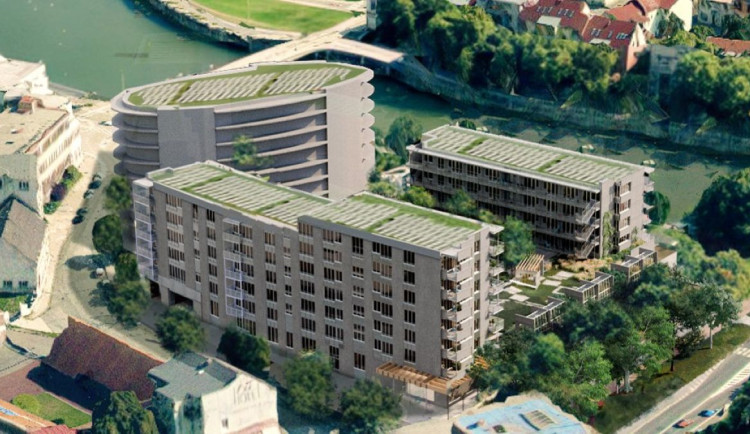 GALERIE: Přerovský Strojař na nábřeží Bečvy nahradí bytové domy. Radnice je chce nabídnout bohatším lidem