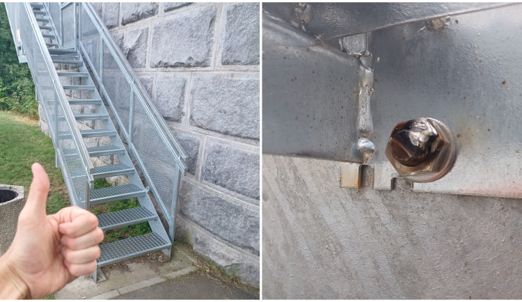 Schody k vyhlídce na pilíři jsou po kuriózní krádeži znovu opravené, pachatel se stále hledá