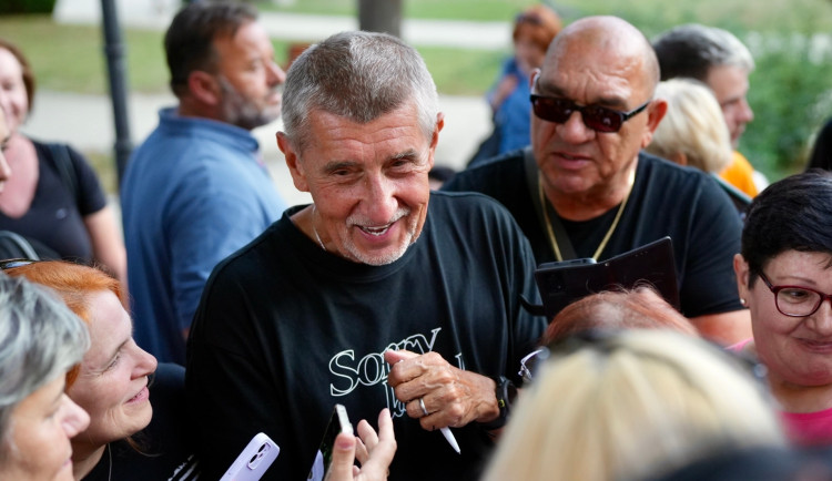 Andrej Babiš na setkání s voliči
