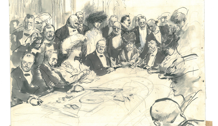 Nová výstava zachycuje dojmy z cest kreslíře Huga Boettingera z Plzně