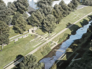 Nový Jičín chystá přeměnu břehů řeky Jičínky, vznikne tam park i oblázková pláž