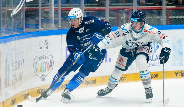 Nepovedený začátek rozhodl. Vítkovice se vrací z Brna s prázdnou. Foto: Se svolením HC Kometa Brno