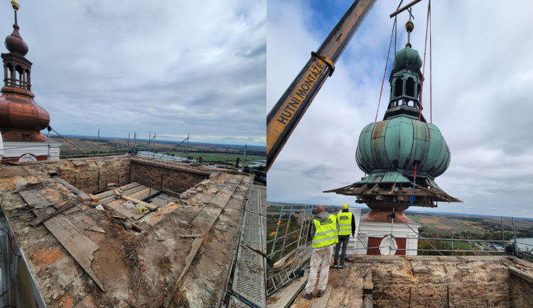 Věž kostela na Cvilíně je bez báně, čeká ji odborná prohlídka a oprava