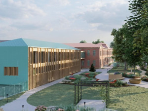 Vizualizace kompletní rekonstrukce Domova Magnolie, autor společnost MÍSTNÍ ARCHITEKTI s.r.o.