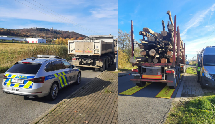 Řidič kamionu se vydával za příbuzného. Policisté řešili další vážné prohřešky