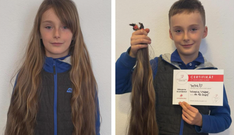 Devítiletý Pepa daroval v Liberci 90 cm svých vlasů. Bude z nich paruka pro nemocné