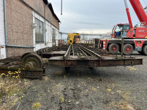 FOTO: Přesun kulturní památky v srdci Ostravy. Železniční točnice už je ve skladu