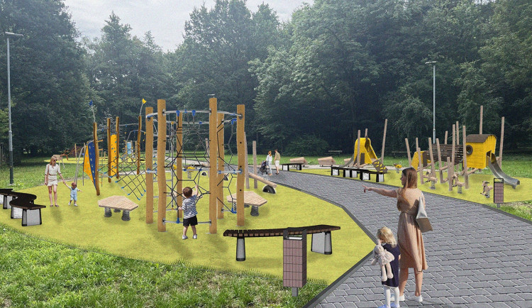 V Bělském lese bude nové hřiště i fitness zónu. Otevřít město plánuje v létě