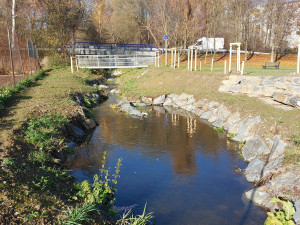 Kobylí potok prošel rozsáhlou úpravou, vznikly tůně i nové břehy