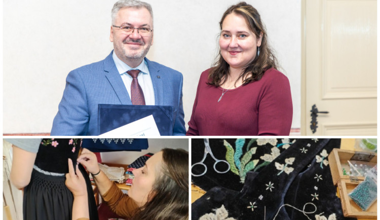 FOTO: Mistryní rukodělné výroby je žena, která vyrábí a renovuje těšínské kroje