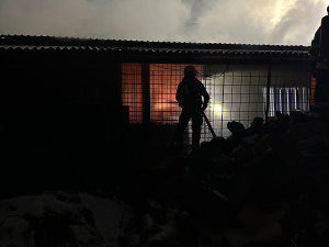 VIDEO: Na Karvinsku hořela bývalá tržnice. Požár zaměstnal osm jednotek hasičů