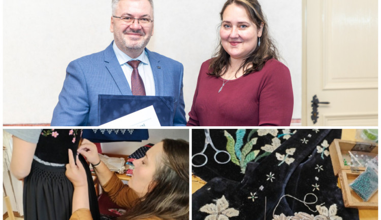 Mistryní rukodělné výroby je žena, která vyrábí a renovuje těšínské kroje