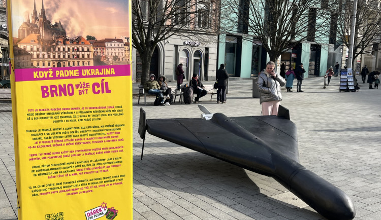 I Brno může být cíl. Ruský dron dorazil na jih Moravy, poukazuje na hrůzy války