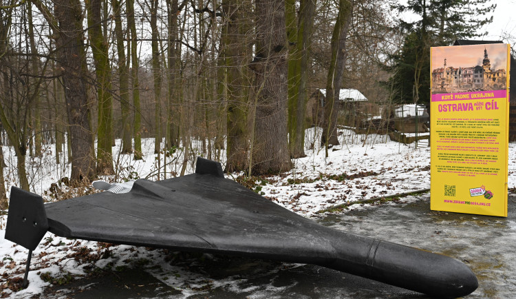 Ukázka ruského zla. Kopie útočného dronu šahíd přistála v Porubě