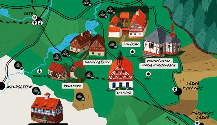 Nová mapa láká turisty na skryté poklady Chebska