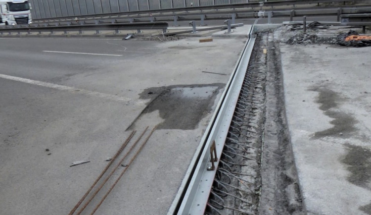 Exit 357 na dálnici D1 v Ostravě směrem do Polska se uzavřel, začala oprava