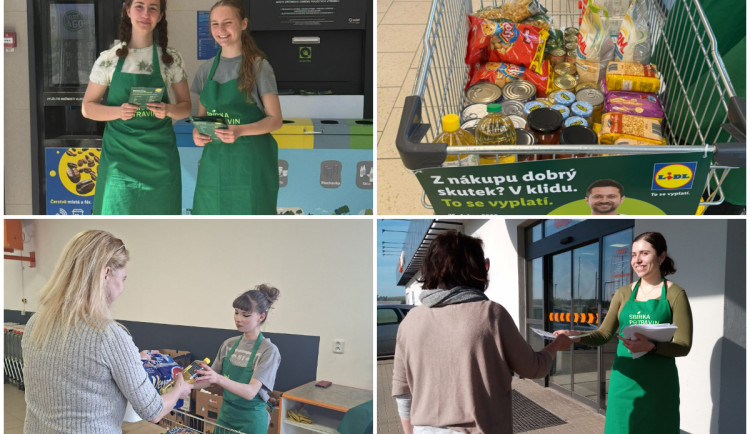 Sbírka potravin: Dárci v Jihlavě pomáhali lidem v nouzi. Vybraly se necelé dvě tuny