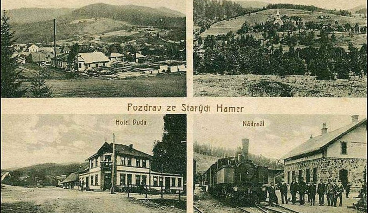 Staré Hamry zmizely pod vodou přehrady Šance i s železniční tratí