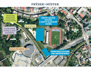 Kluziště i bazén v jednom areálu, Frýdek-Místek představil nový sportovní areál