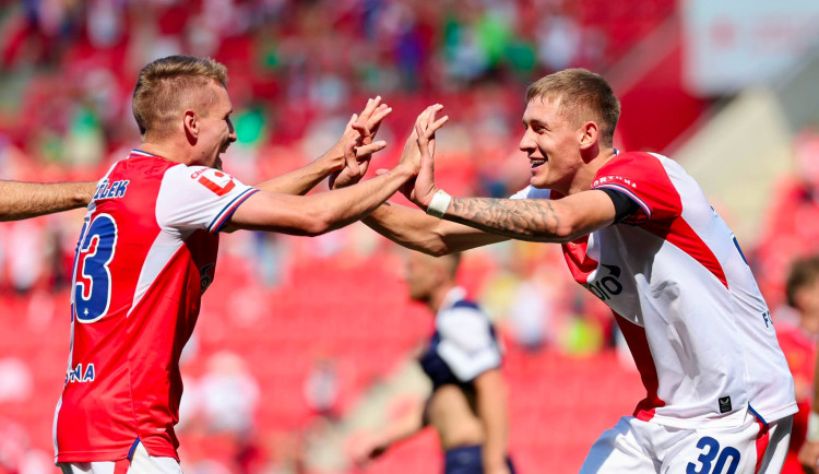 Slavia porazila Slovácko 5:1, trenér Trpišovský má 250. ligovou výhru