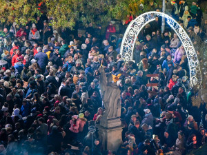 FOTOGALERIE: Rozsvícení vánočního stromu v Ostravě