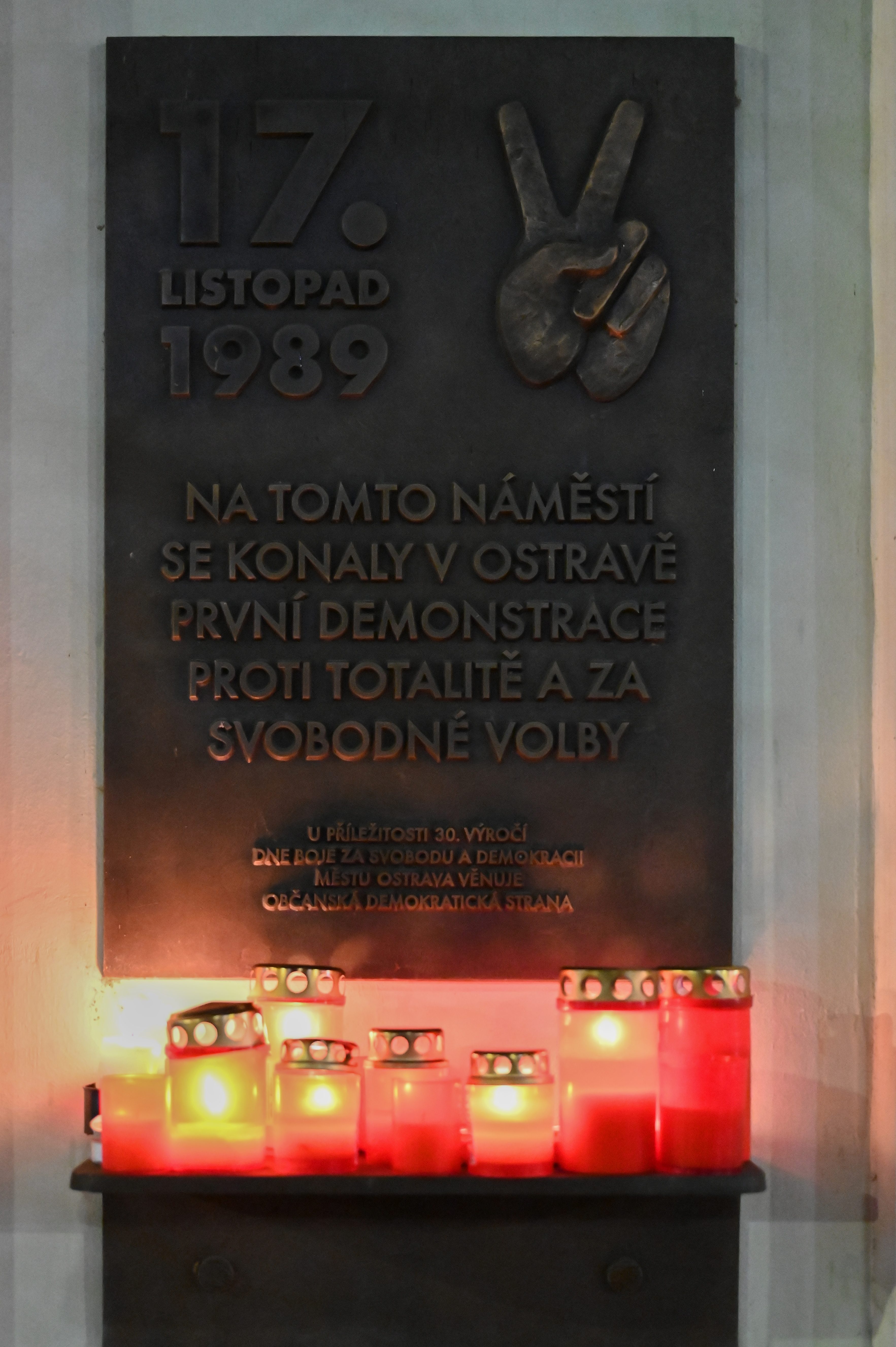 Oslavy 17. listopadu v Ostravě