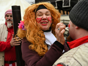 Masopust na hradě. Nechyběla ani nefalšovaná zabíjačka