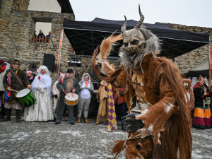 Masopust na hradě. Nechyběla ani nefalšovaná zabíjačka