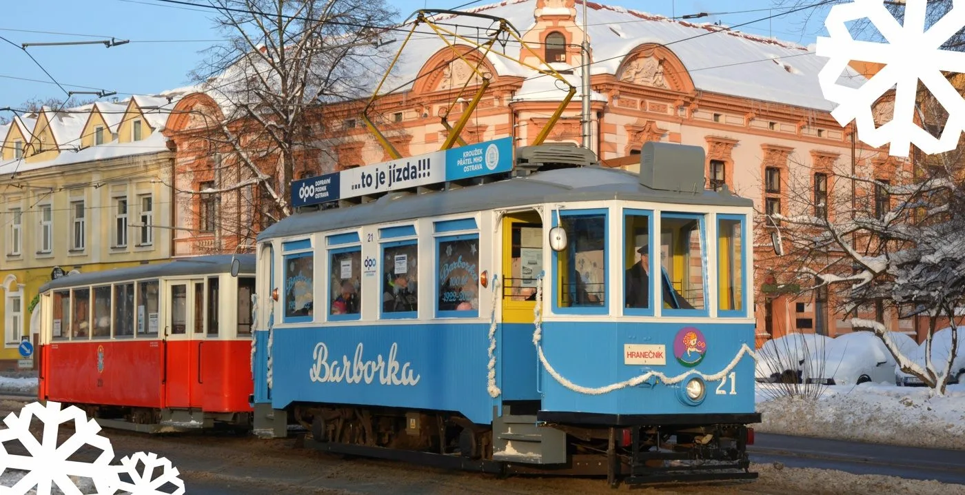 Adventní jízdy ostravskou tramvají Barborka
