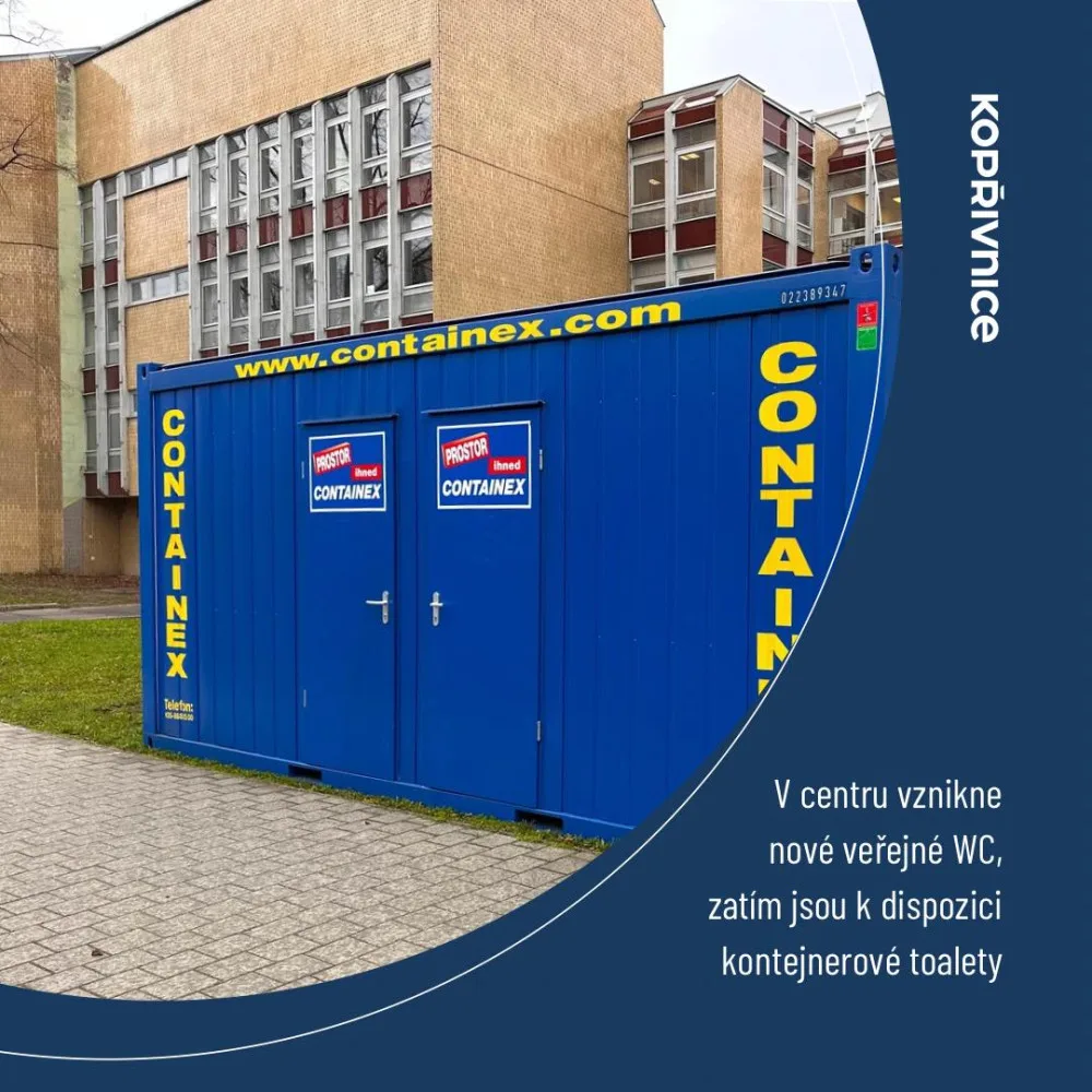Kopřivnice připravuje v centru nové veřejné toalety, měly by se budovat v létě