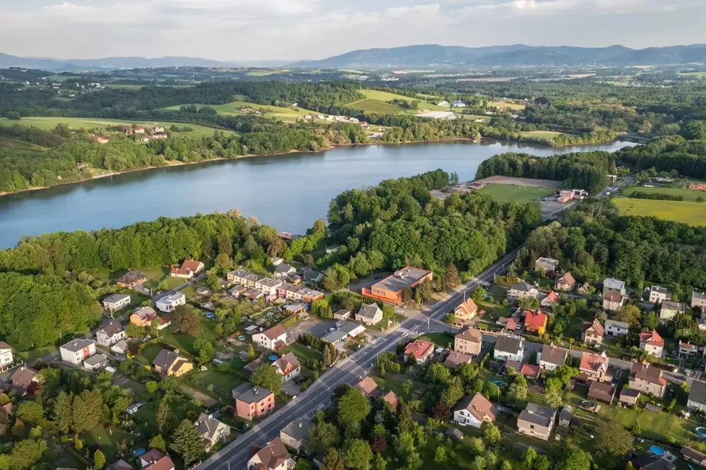 Žermanická přehrada.