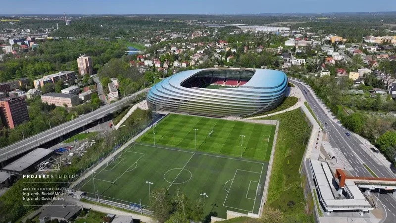 Ostrava chce Baník zpátky na Bazaly. Nový stadion může začít růst v roce 2027