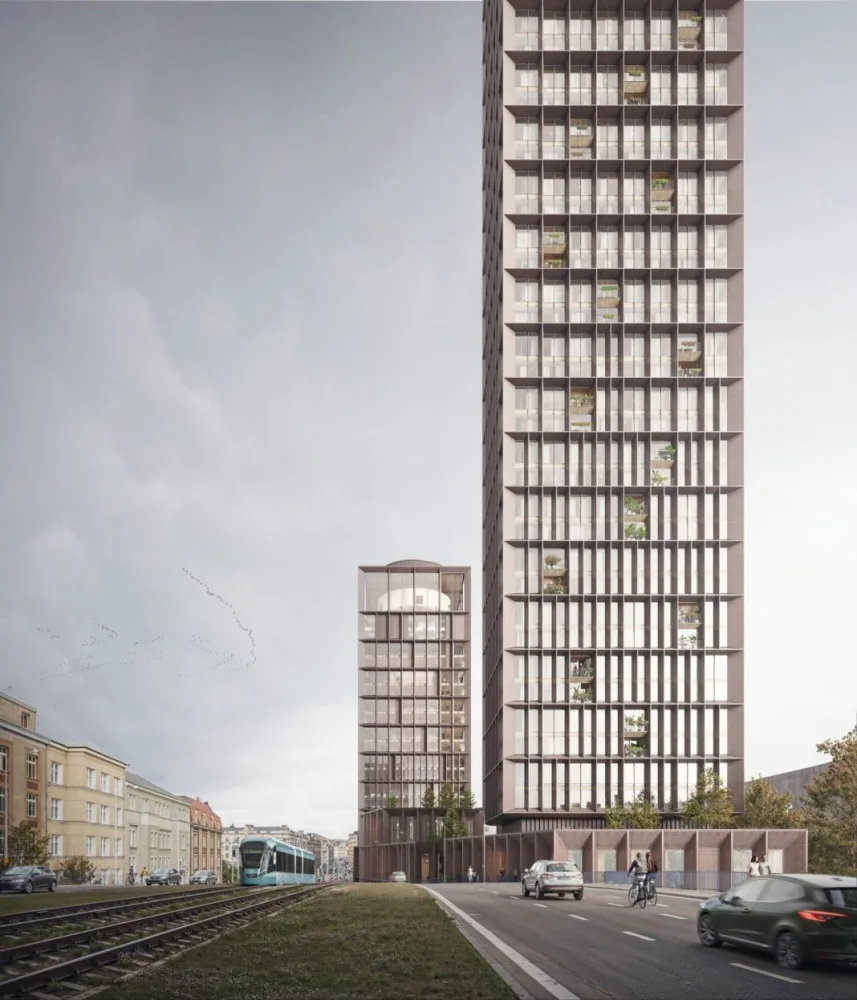 VIZUALIZACE: Mrakodrap Ostrava Towers Complex vznikne podle návrhu dánského studia