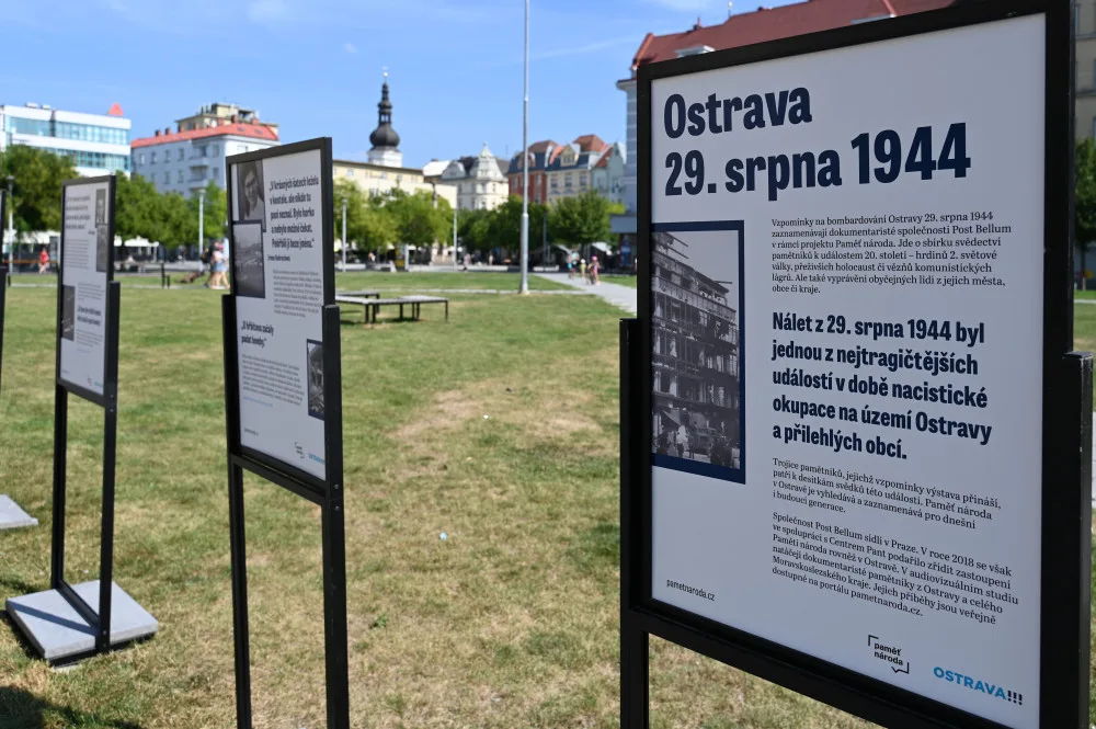 Ostrava má nový památník. 80 let od spojeneckého náletu