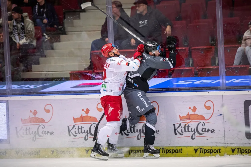 Třinec slaví první výhru venku, vyhrál 3:2 v prodloužení v Karlových Varech.