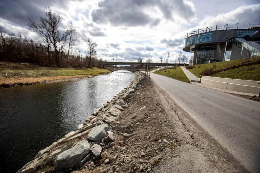 Na břeh Ostravice se vrátí stroje, v Ostravě začne další část úprav pod City Campusem